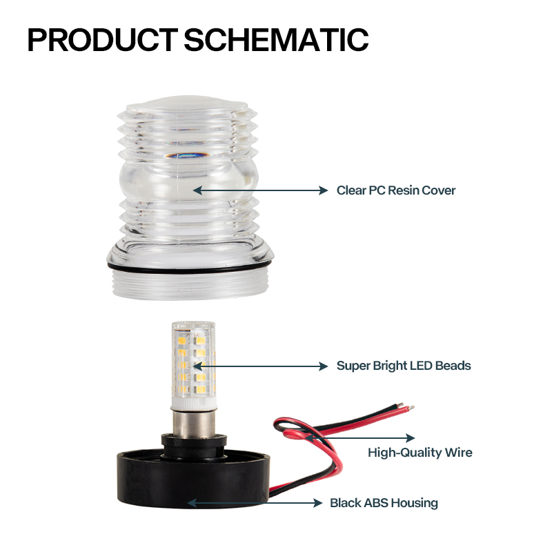 12V Marine LED Anchor Light Wa - đánh giá và giá Fishing Boat Anchor
