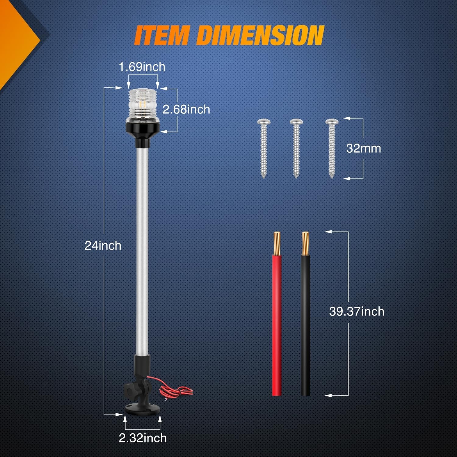 Nilight Marine Boat Stern Ligh - đánh giá và giá Fishing Boat Navigation Light