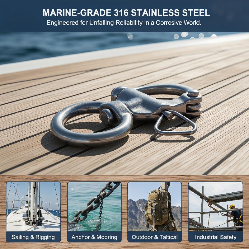 Marine Swivel Snap Shackle 316 - đánh giá và giá Fishing Boat Paddle