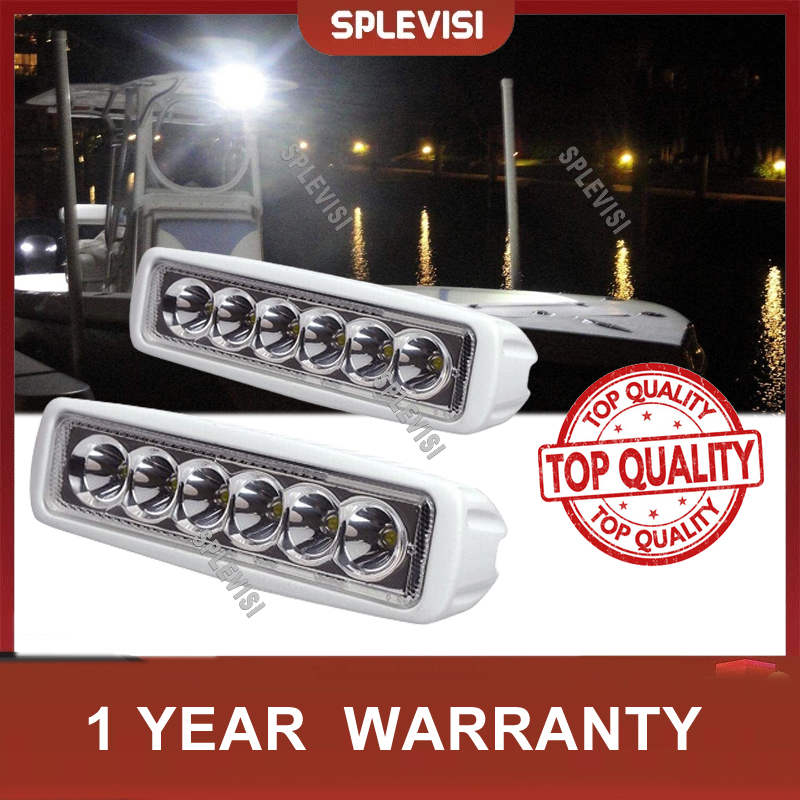 2pcs 12V 6 LED Deck Marine Spr - đánh giá và giá Fishing Boat Trailer