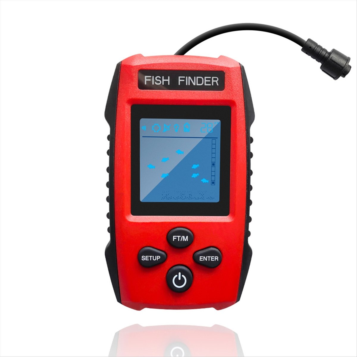 Color LCD Fish Finder Wired So - đánh giá và giá Fishing Boat Depth Finder